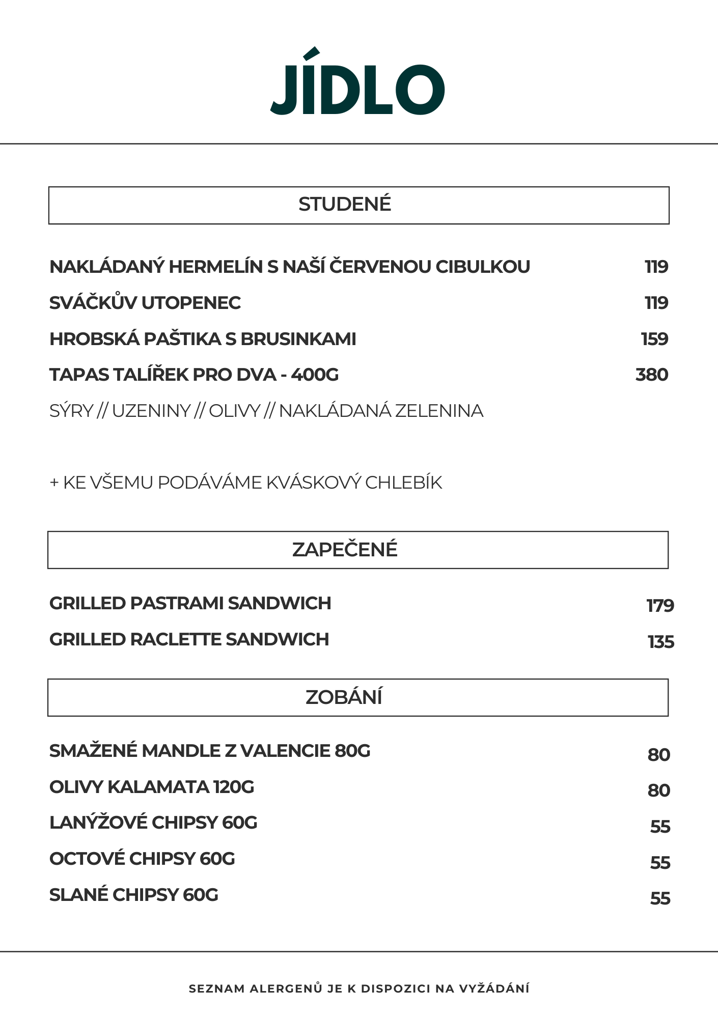 Menu – strana 3